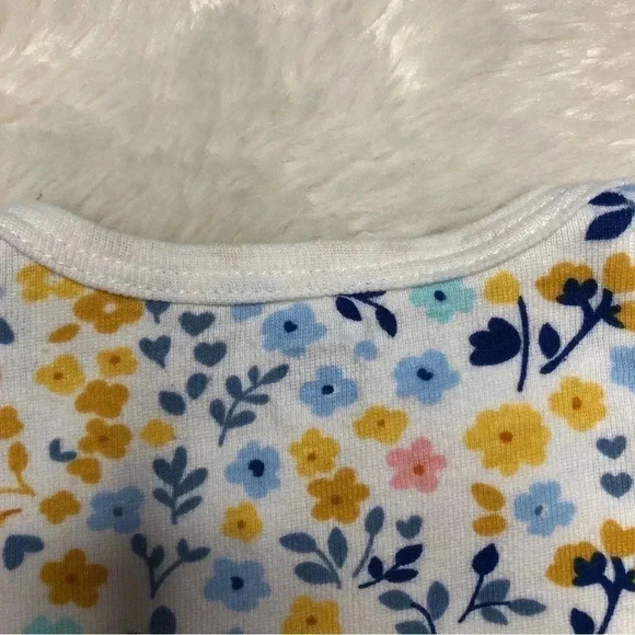 Gerber Onesie Diaper White / Pink / Blue /  Yellow Fliral Size Neworn - Picture 12 of 16